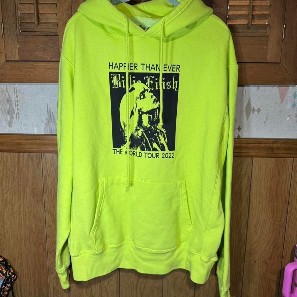 Billie Eilish 2022 World Tour hoodie‎ Size Large